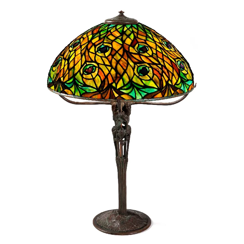 Tiffany Studios New York "Peacock" Table Lamp