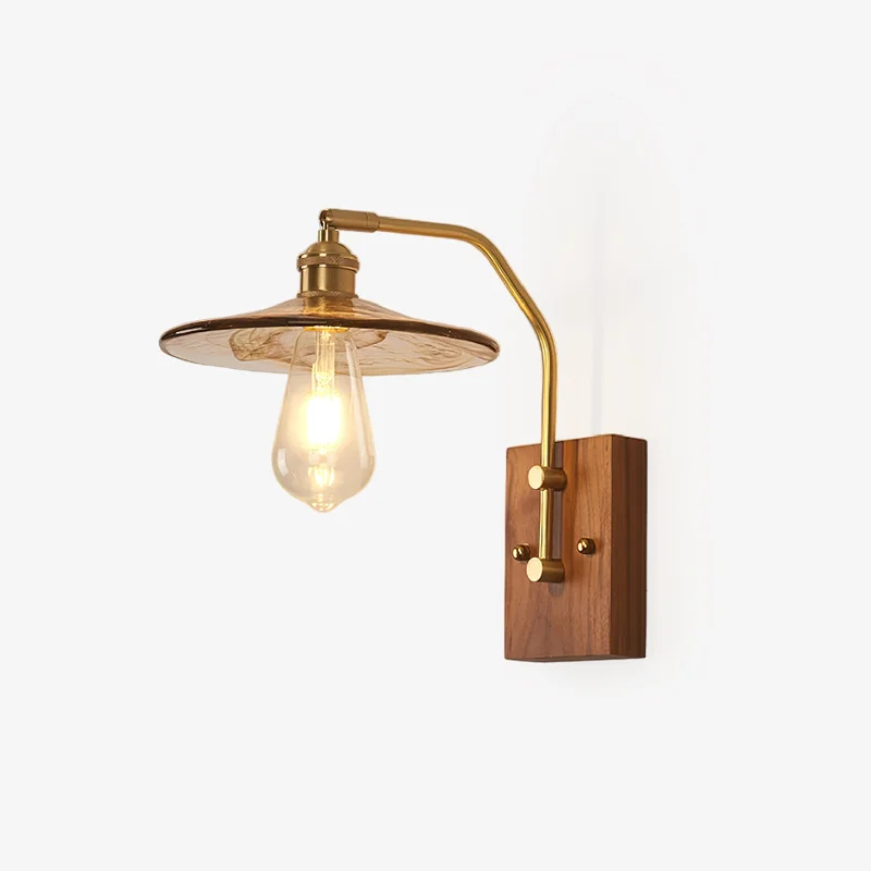 Heritage Walnut Wall Lamp