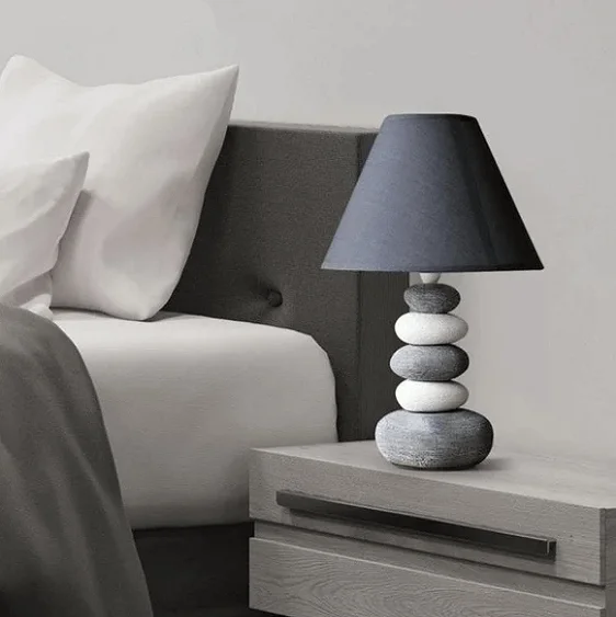 Stonia - Modern Ceramic Stone Pile Lamp