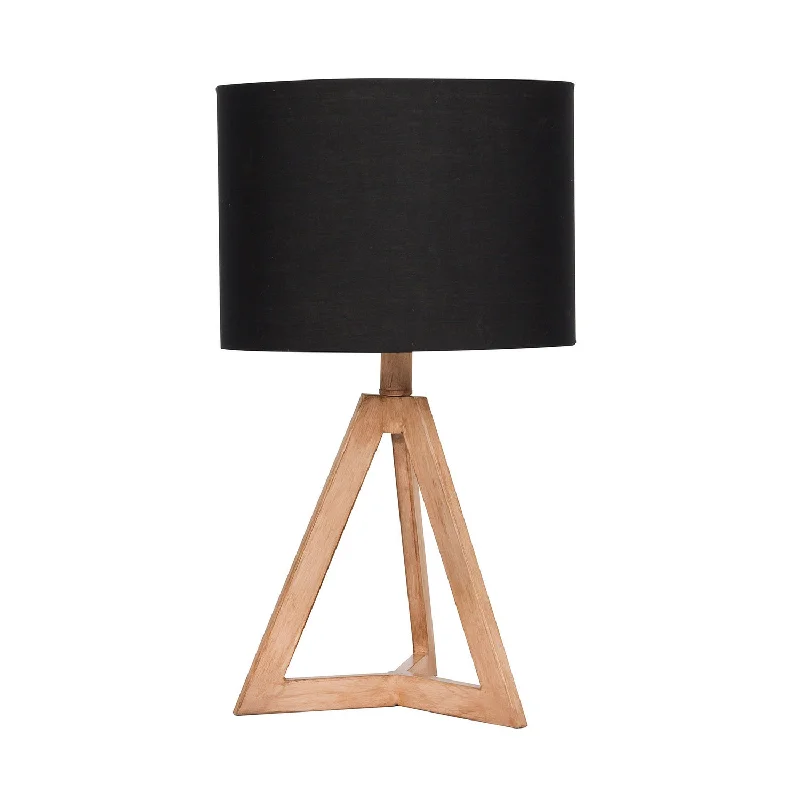 Table Lamp One Light Table Lamp in Natural Wood