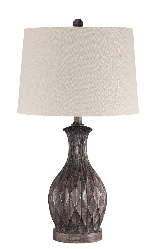 Table Lamp One Light Table Lamp in Painted Brown