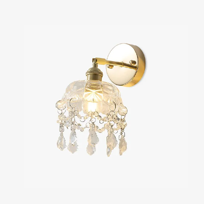 French Crystal Tassel Wall Light