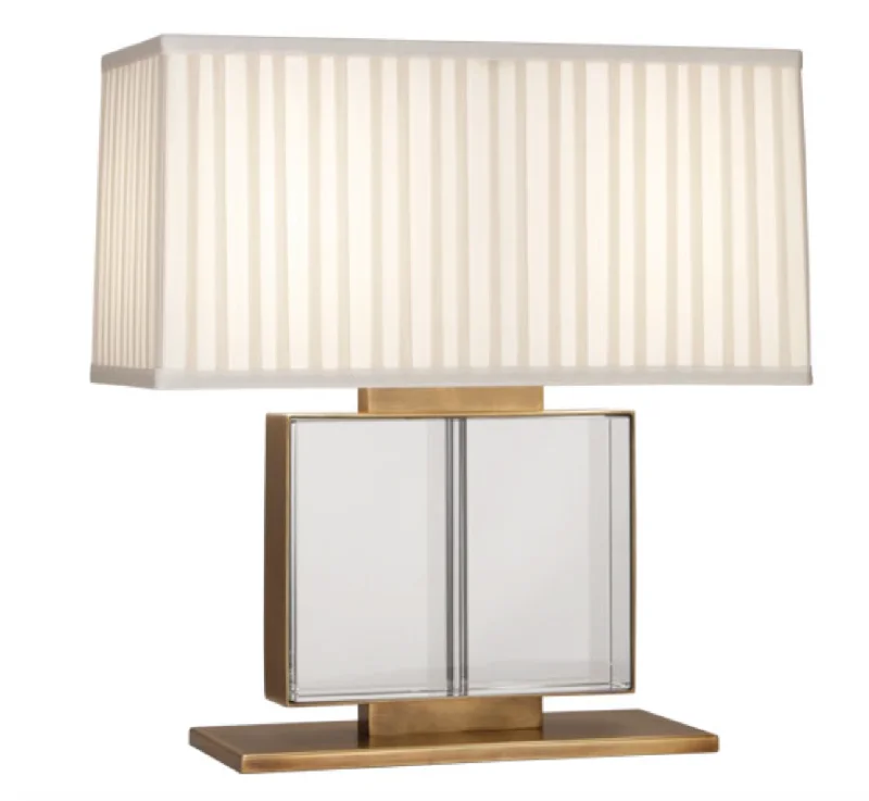 Robert Abbey Sloan Table Lamp Ivory Silk Shade