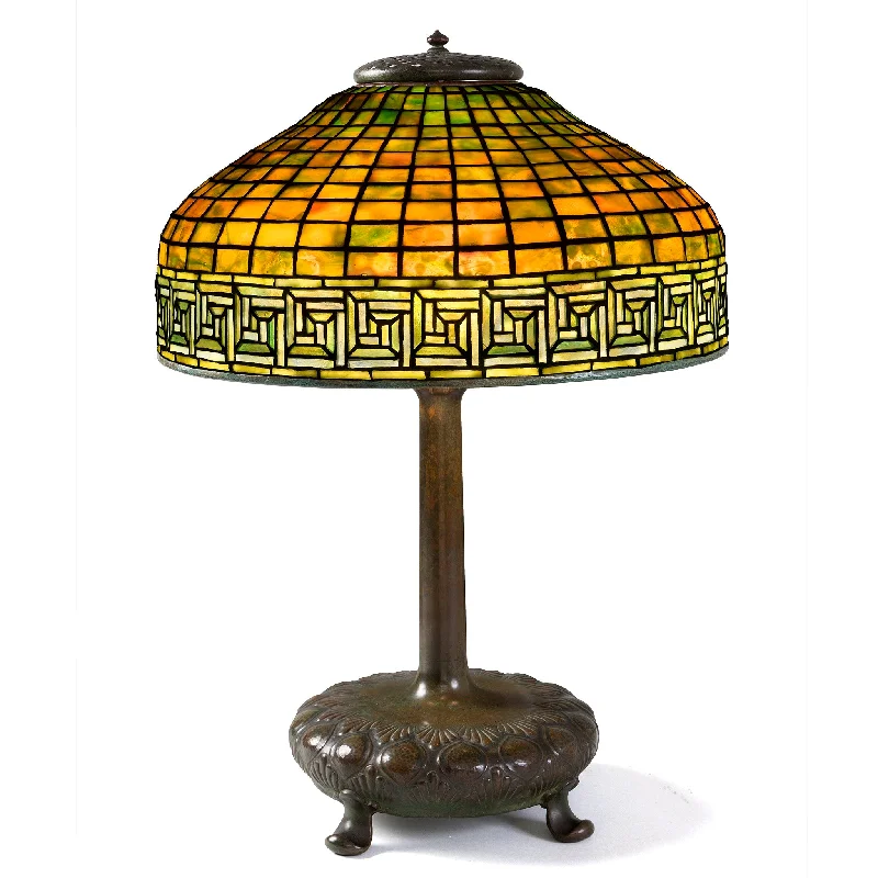 Tiffany Studios New York "Greek Key" Table Lamp