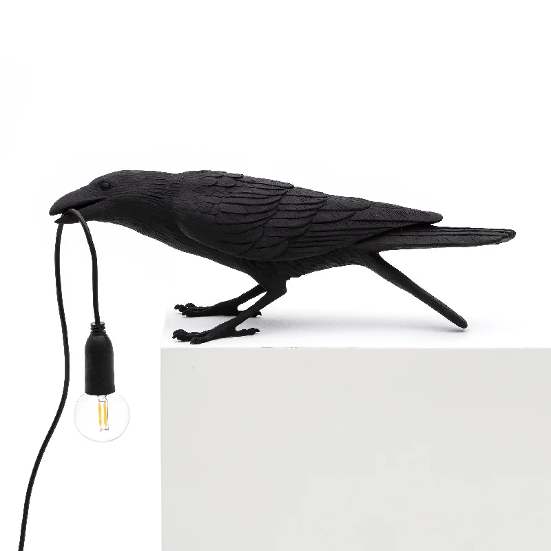 Bird Playing Outdoor Lamp