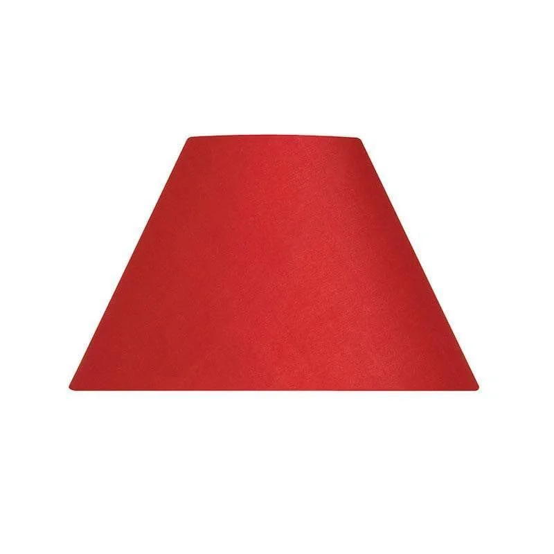 Oaks Lighting 16" Cotton Coolies Red Lamp Shade