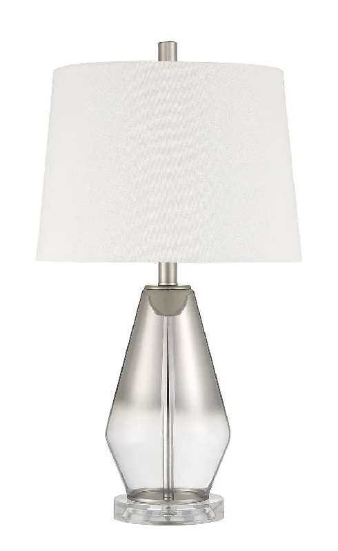 Table Lamp One Light Table Lamp in Brushed Nickel