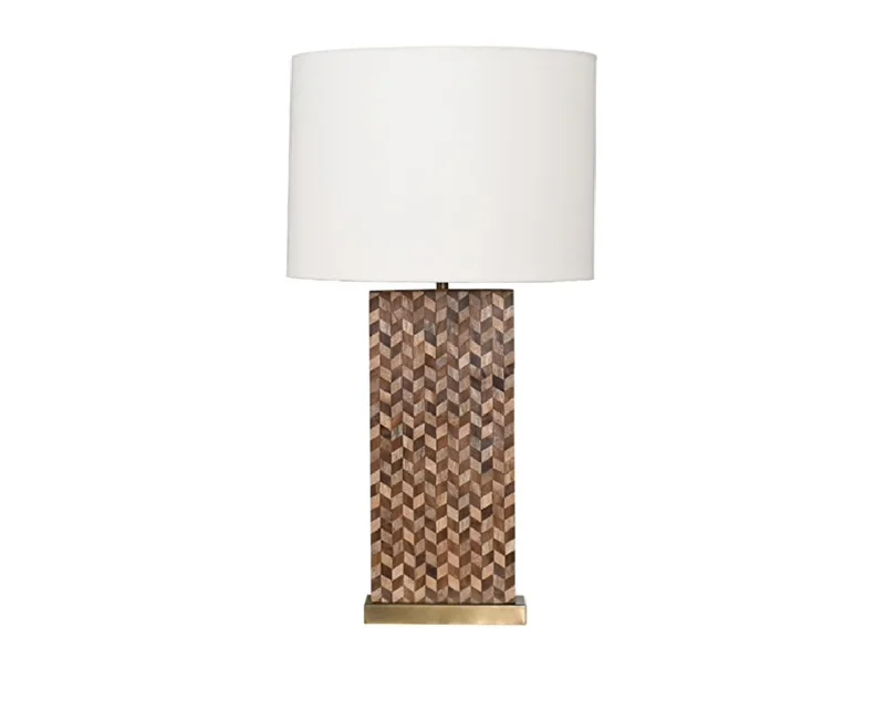 Worlds Away Eden Wood Table Lamp