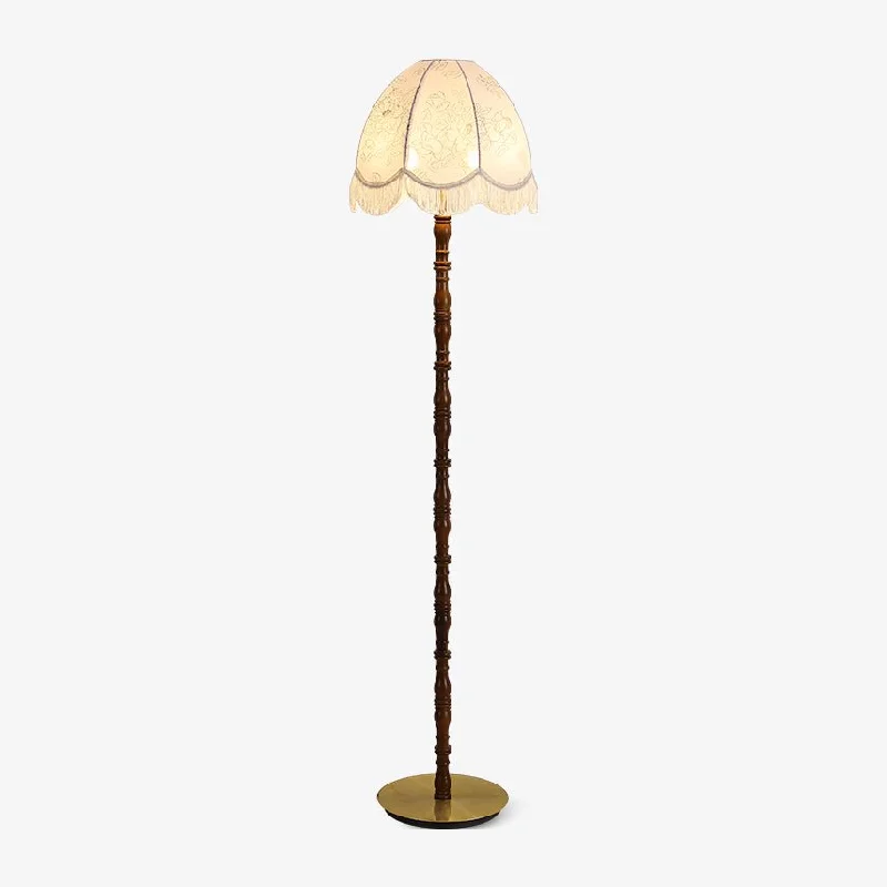 Printed Tassel Floor Lamp