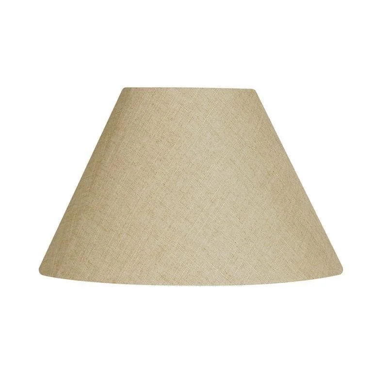 Oaks Lighting 20" Linen Coolies Buttermilk Lamp Shade