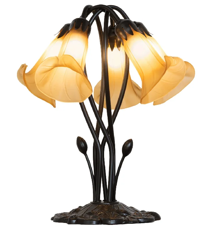 Amber Five Light Table Lamp