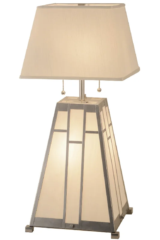 Double Bar Mission Two Light Table Lamp