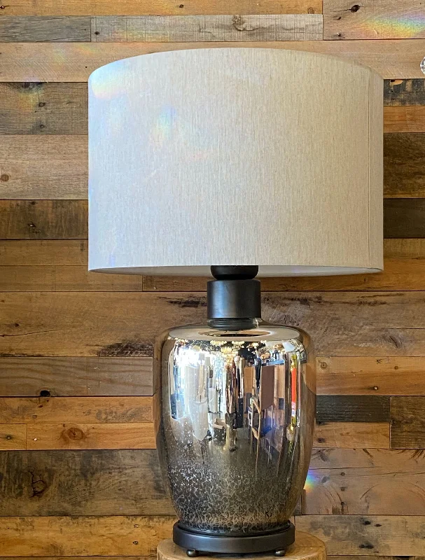 Glass Modern Table Lamp Silver Lamp