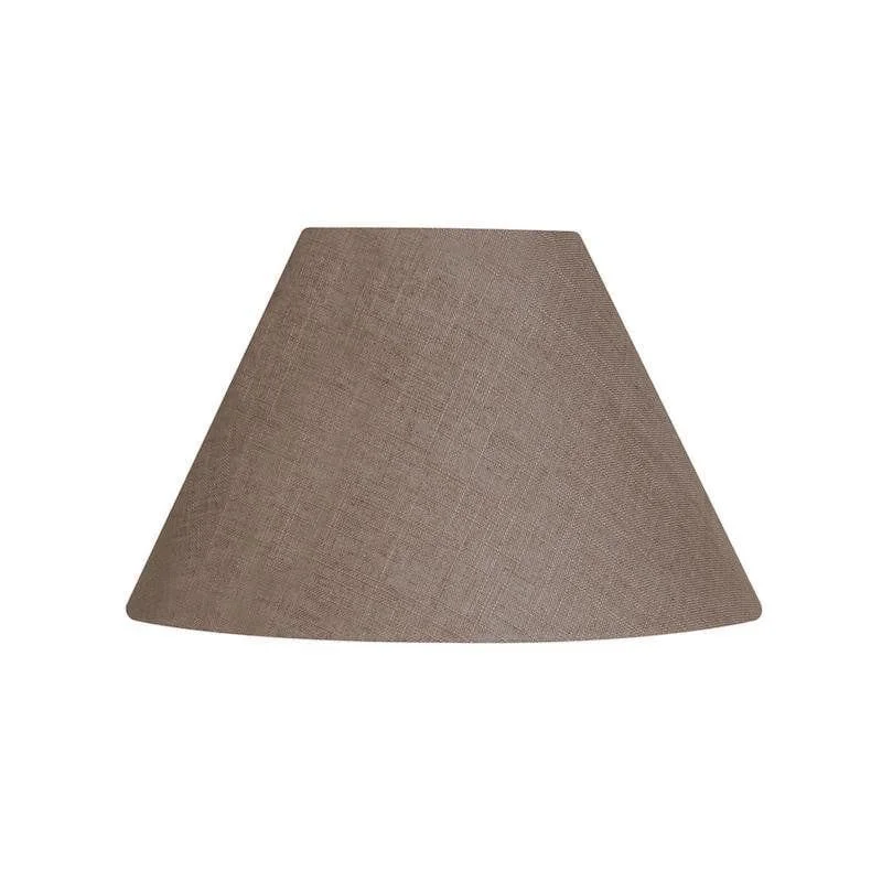 Oaks Lighting 20" Linen Coolies Mocha Lamp Shade