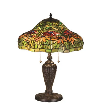 Tiffany Poinsettia 24" Table Lamp