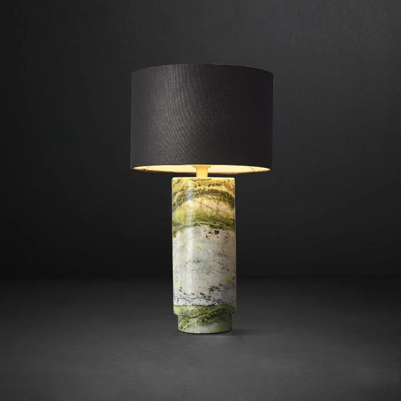 Green Marble+Black Lampshade