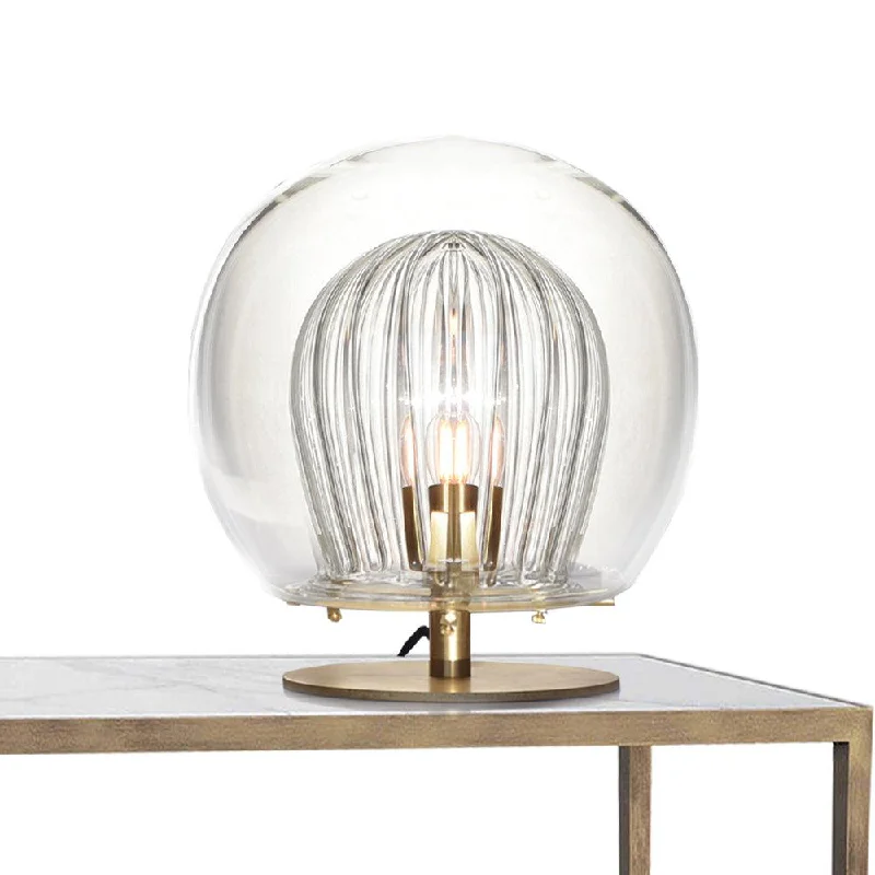 Marc Wood Studio Pleated Crystal Table Lamp