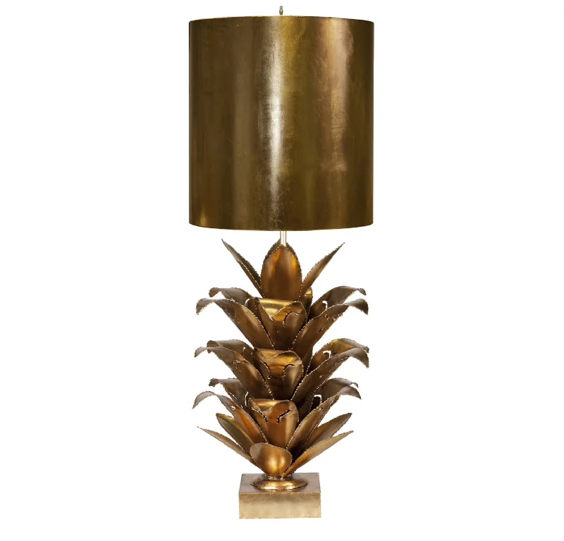 Worlds Away Arianna Gold Leaf Table Lamp