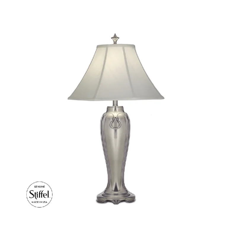 Stiffel Antique Nickel Table Lamp