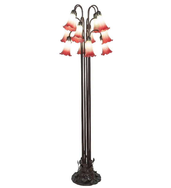 Seafoam/Cranberry 12 Light Floor Lamp