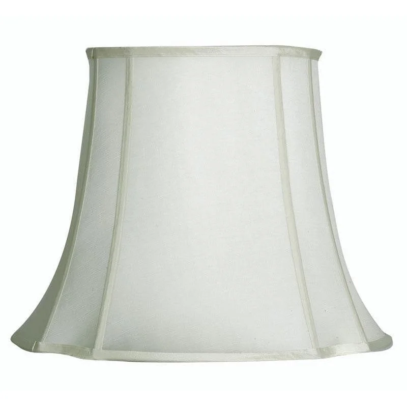 Oaks Lighting 17" Oval Square Ivory Faux Silk Lamp Shade - Items