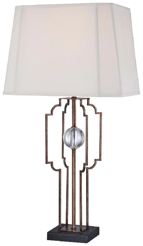 Minka Lavery One Light Table Lamp in Silver Leaf