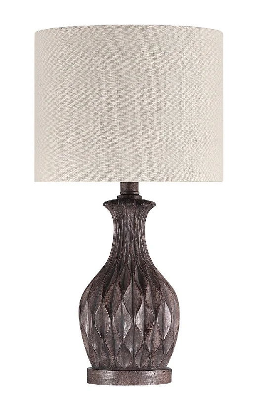 Table Lamp One Light Table Lamp in Painted Brown