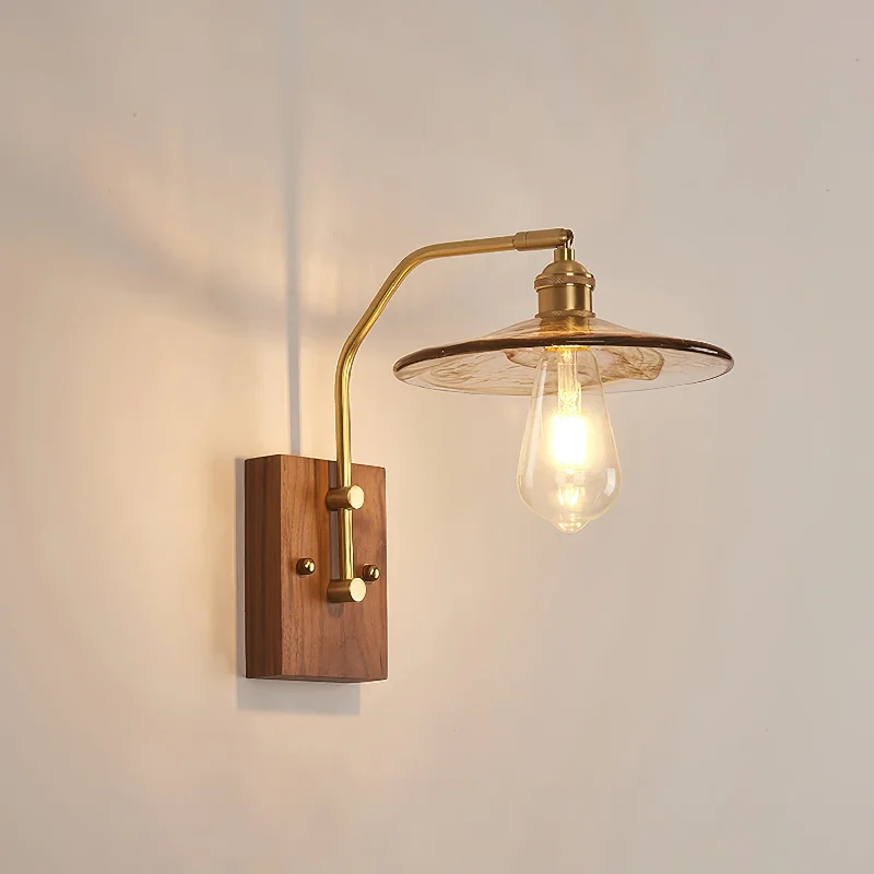 Walnut Color & Brass