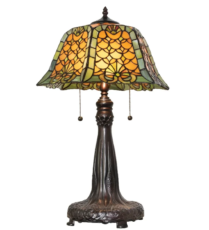 Duffner & Kimberly Shell & Diamond Two Light Table Lamp