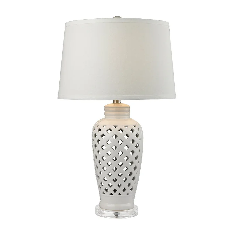 Openwork One Light Table Lamp