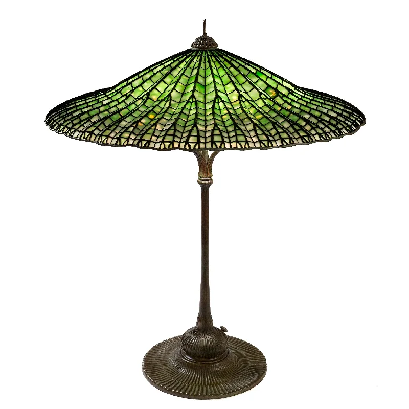 Tiffany Studios New York "Lotus Leaf"  Table Lamp