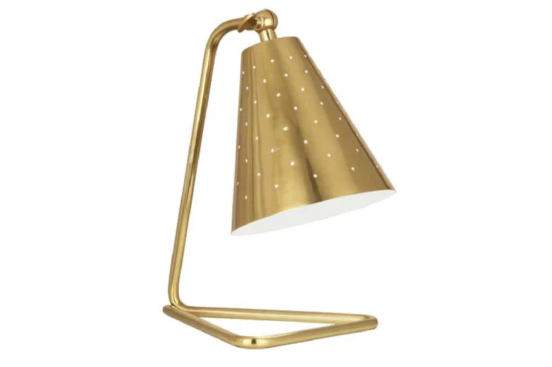 Robert Abbey Pierce Brass Task Table Lamp