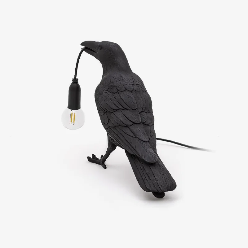 Raven Resin Table Lamp